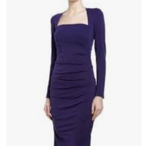 Nicole Miller bodycon navy blue dress